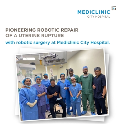 Dr. Labib E. Riachi Pioneering Robotic Repaid of a Uterine Rupture at Mediclinic City Hospital